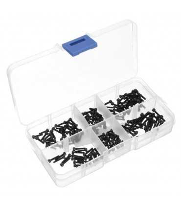 Набір З 180 Чорних Сталевих Болтів Suleve™ M2CH2 M2