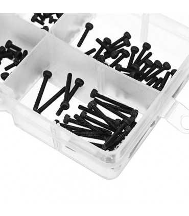 Набір З 180 Чорних Сталевих Болтів Suleve™ M2CH2 M2