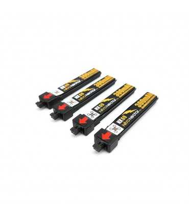 Акумулятори NewBeeDrone Nitro Nectar NX69 300mAh 1S 80C HV LiPo Battery 4xBatteries
