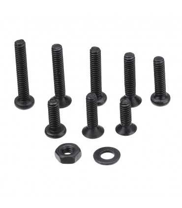 Набір З 480 Чорних Сталевих Болтів Та Гайок Suleve™ M2CH4 480Pcs M2