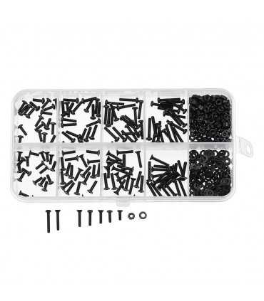 Набір З 480 Чорних Сталевих Болтів Та Гайок Suleve™ M2CH4 480Pcs M2