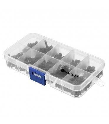 Набір З 240 Чорних Сталевих Болтів Та Гайок Suleve™ M3CH3 M3