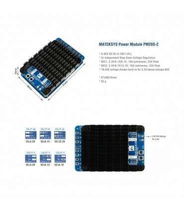 Плата Живлення Matek Power Module PM20S-2
