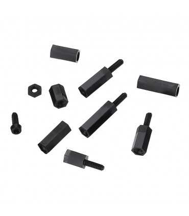 Набір З 300 Чорних Нейлонових Стійок Болтів Та Гайок Suleve™ M2NH4 M2