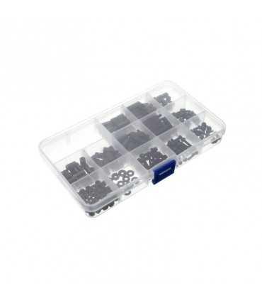 Набір З 260 Чорних Нейлонових Стійок Болтів Та Гайок Suleve™ M3NH2 M3