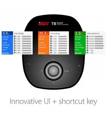 Зарядний Пристрій ISDT T8 BattGo 1000W 30A 1-8S Lipo Smart Battery Balance Charger