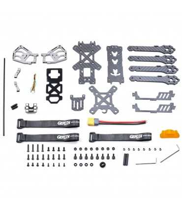 П'яти Дюймова Рама Для FPV Дронів GEPRC GEP KHX5 Elegant 230mm Carbon Fiber FPV Racing Frame Kit