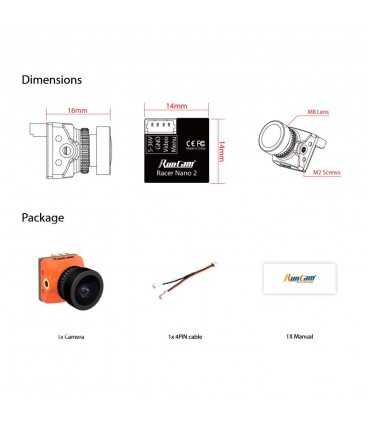 Камера Для FPV Дронрейсингу Runcam Racer nano 2