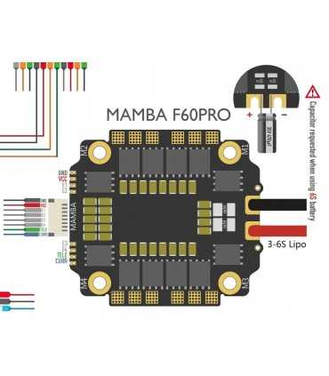 Регулятор Швидкості Mamba F60PRO 60A BLheli_32 3-6S 4 in 1 ESC
