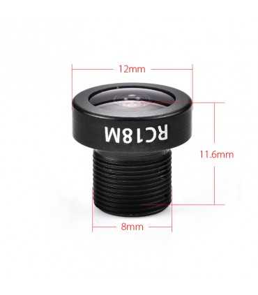 Об'єктив Для Мiкрокамери 1.8mm RC18M Lens for Racer/Racer2 Robin/Racer3
