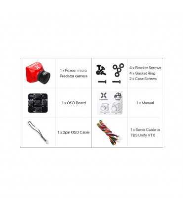 Камера Для FPV Дронрейсингу Foxeer Micro Predator 4 Full Cased М8