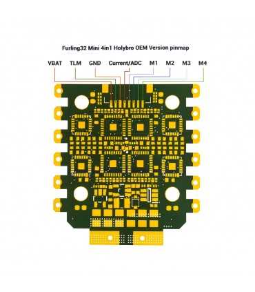 Регулятор Швидкості Airbot Furling32 4in1 mini ESC - F3 32bit BLHELI ESC 4x45A