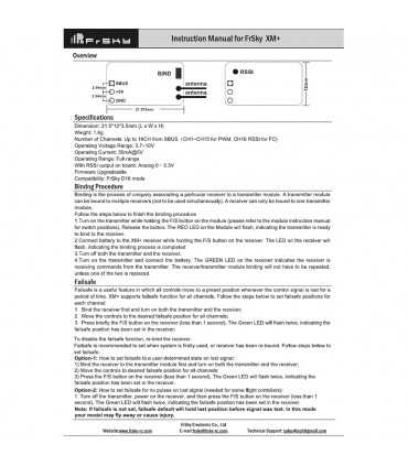 Міні-Приймач Для FPV Та Дронрейсингу FrSky XM+ 16CH