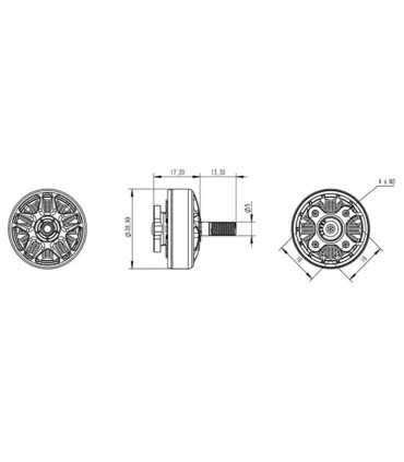 Безколекторний Двигун RCinpower SmooX 2306 Plus 4-6S 1880 / 2280 /2580kv