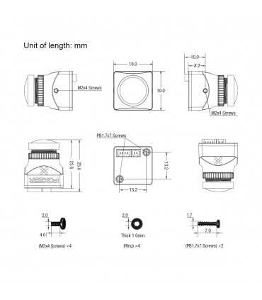Камера Для FPV Дронрейсингу Foxeer Micro Predator 5 Full Cased М12