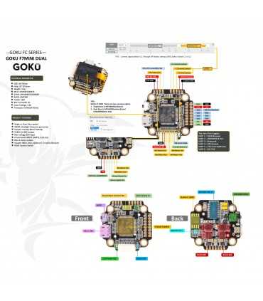 Польотний Контролер Flywoo GOKUF722 Mini (MPU6000)
