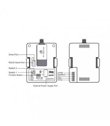 Радіомодуль FrSky R9M 2019 900MHz Transmitter Module plus Super 8 Antenna
