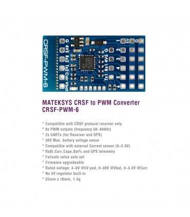 Конвертор Сигнала Matek CRSF-PWM Converter, CRSF-PWM-6