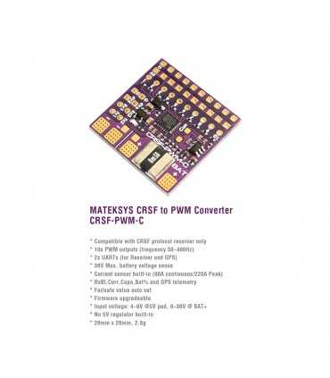 Конвертор Сигнала Matek CRSF-PWM Converter, CRSF-PWM-С