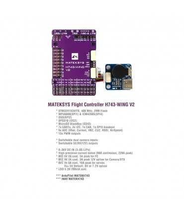 Польотний Контролер Matek Flight Controller H743-WING V2