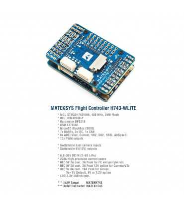 Польотний Контролер Matek Flight Controller H743-WLITE