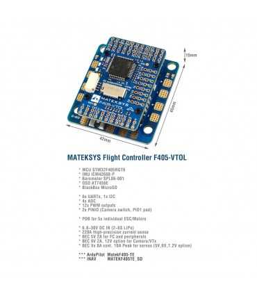 Польотний Контролер Matek Flight Controller F405-VTOL