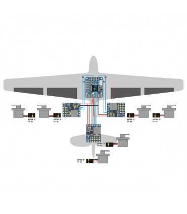 Плата Розподілу Живлення Matek Servo PDB-8S with BEC 5.5-36V to 5-8.2V