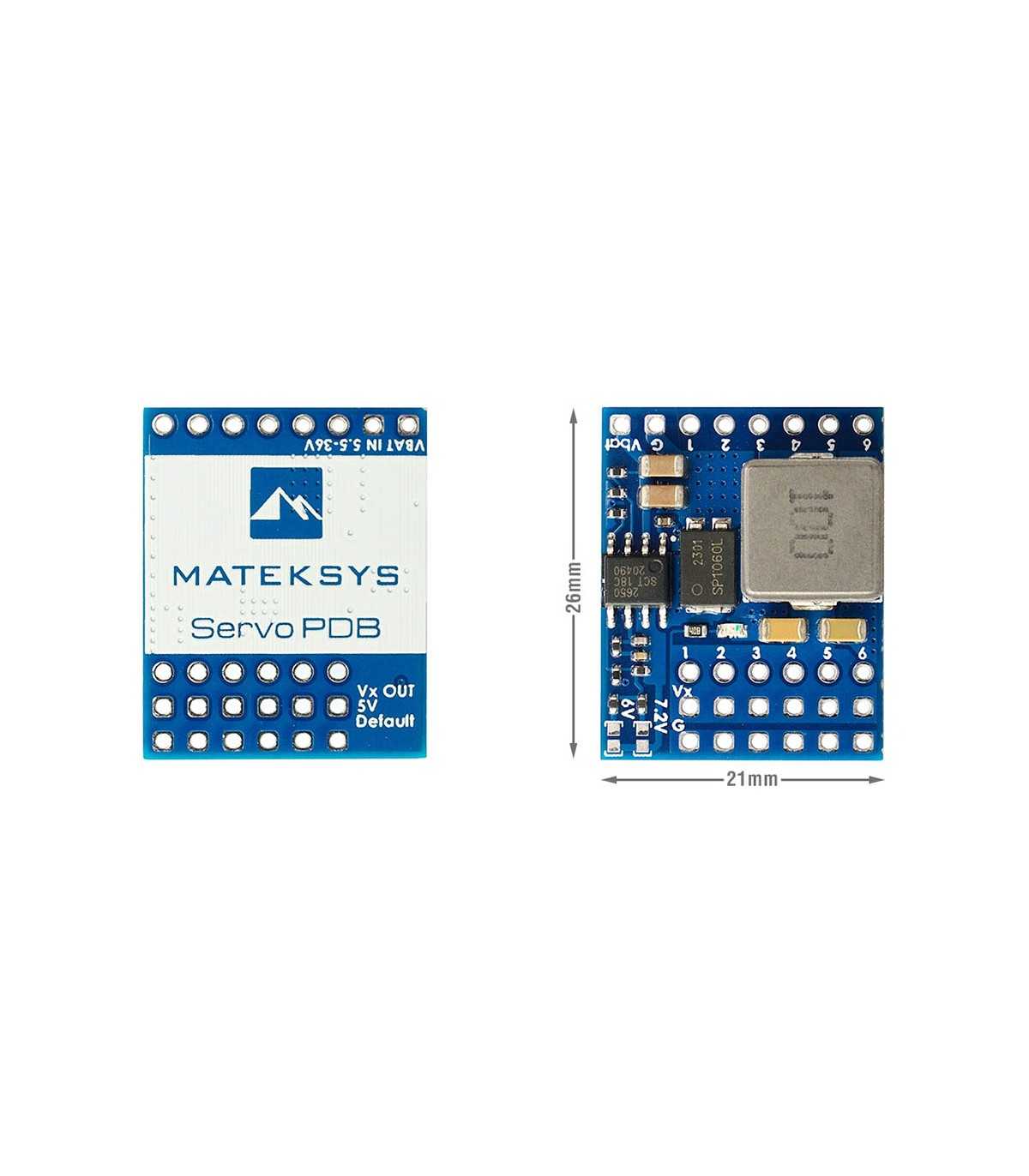 Плата Розподілу Живлення Matek Servo PDB with BEC 5.536V to 58.2V