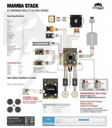 Польотний контролер Mamba MK4 F722 Mini Wing Flight Controller