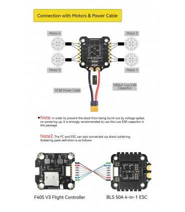 Політний стек SpeedyBee F405 V3 BLS 50A 30x30 FC&ESC Stack