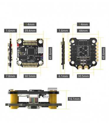 Політний стек SpeedyBee F405 V3 BLS 50A 30x30 FC&ESC Stack