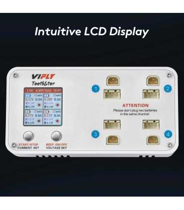 Зарядний Пристрій VIFLY ToothStor - 4 Port 2S Balance Charger with Storage Mode