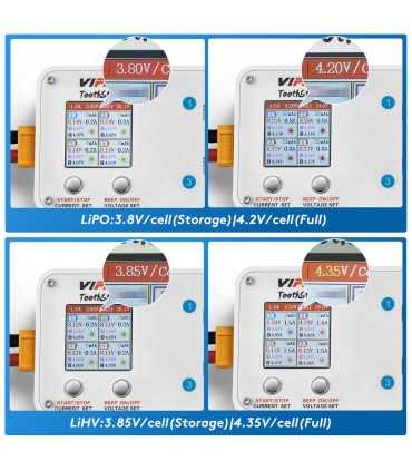 Зарядний Пристрій VIFLY ToothStor - 4 Port 2S Balance Charger with Storage Mode