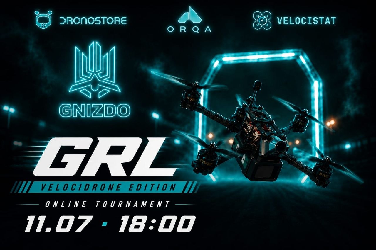 GRL: Velocidrone Edition — турнір Gnizdo Racing League × Drono Store